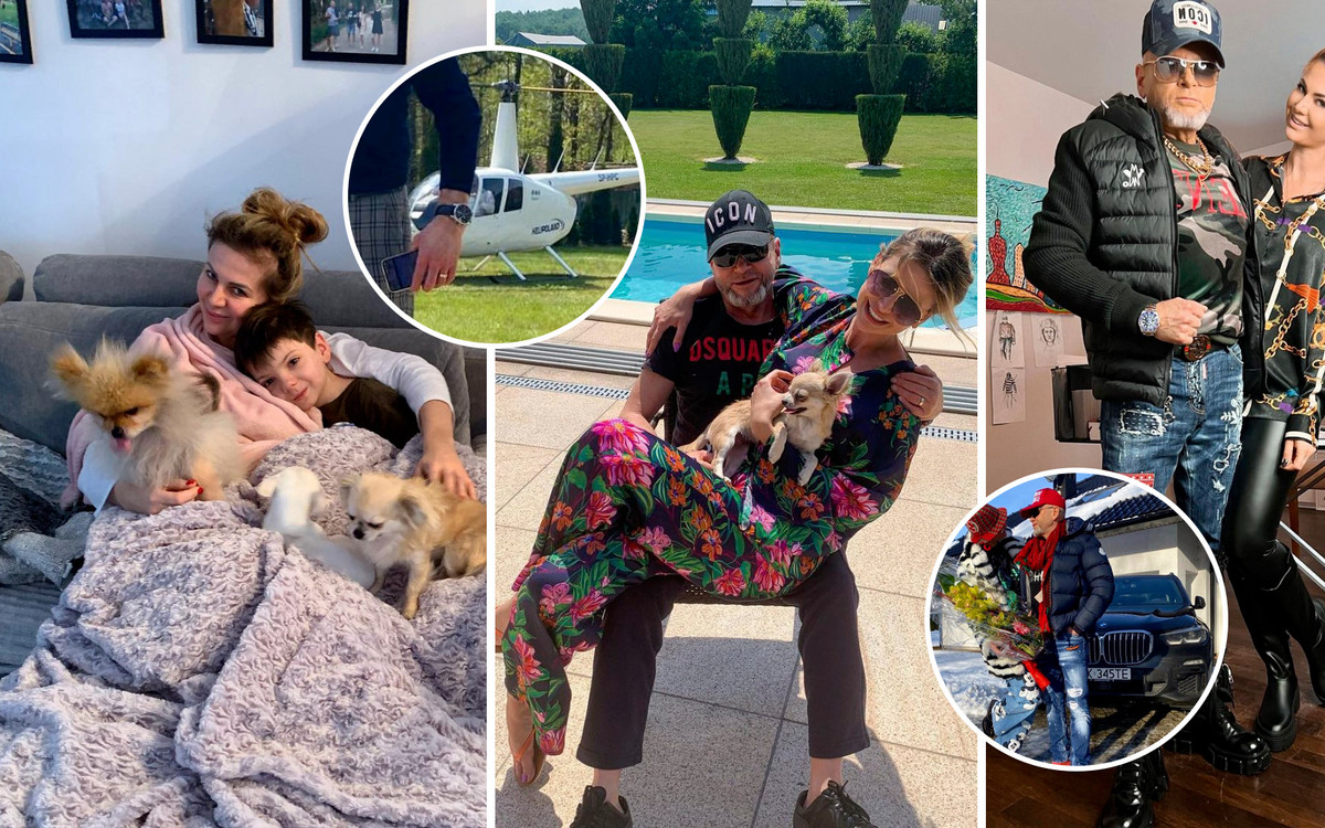 Jak mieszkają Rutkowscy? Własny helikopter, basen, salon samochodowy przed domem i ogromny ogród!