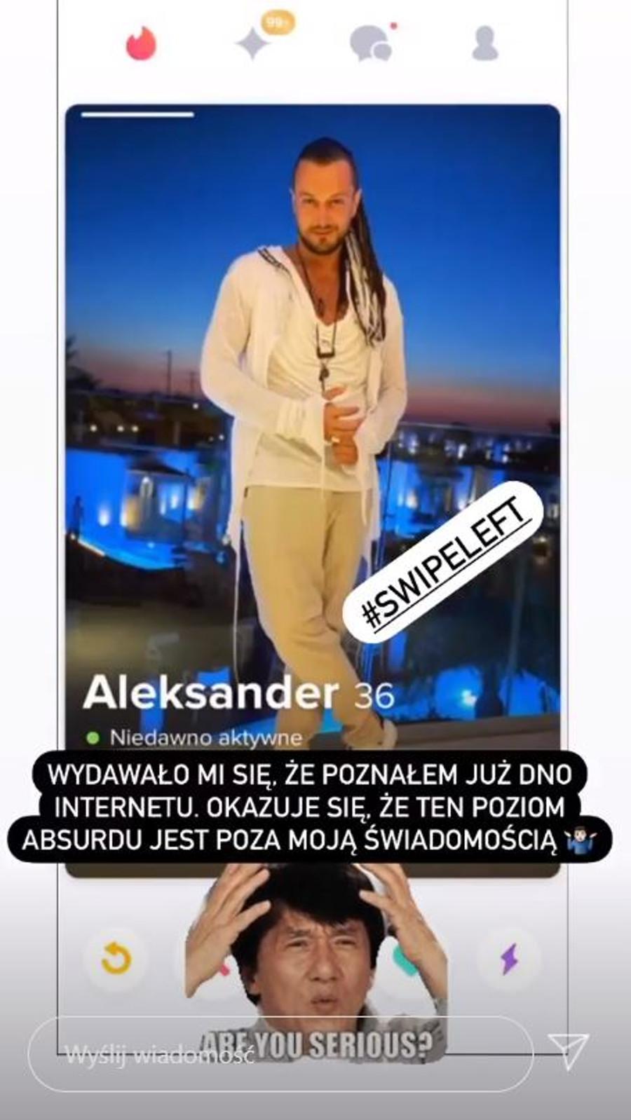 Ktoś podszywa się pod Barona na Tinderze. 