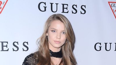 Iga Lis na pokazie marki Guess