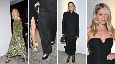 Gwiazdy na świątecznej imprezie Vogue’a. Jessica Mercedes z głębokim dekoltem, a Anja Rubik w letniej stylizacji?