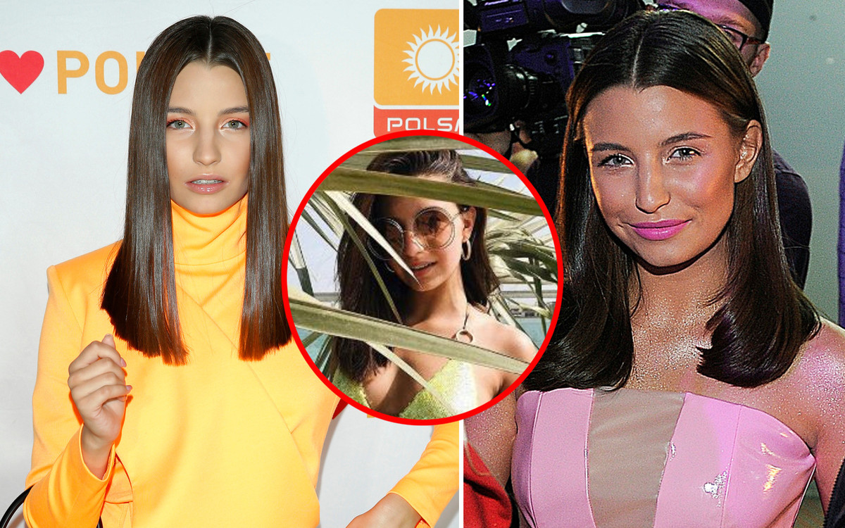 Julia Wieniawa w lemonkowym bikini z cekinami