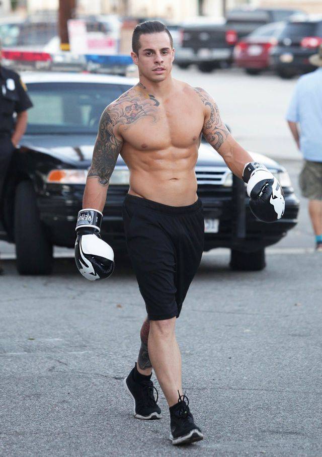 Casper Smart na planie filmu Street