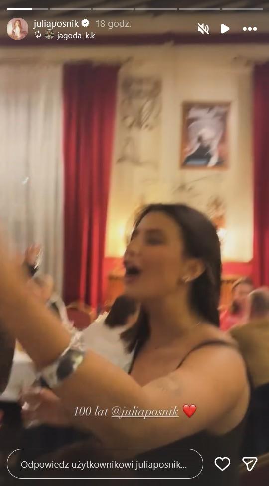 Julia Wieniawa bawi się z nowym ukochanym, fot. Instagram