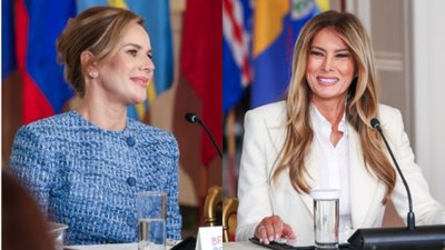 Stylizacja Nawrockiej na spotkaniu z Melanią Trump pod lupą. Jedno zwraca uwagę