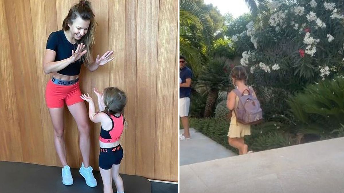 Anna Lewandowska pokazała Klarę idącą do przedszkola. Odprowadza ją Robert