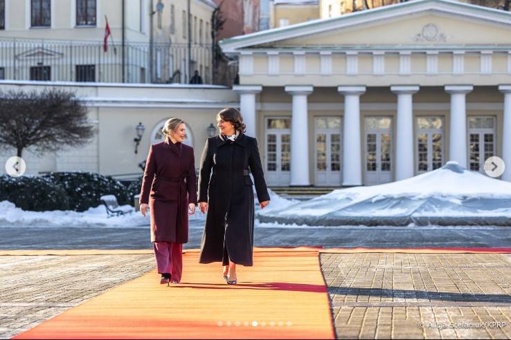 Zełenska i Nawrocka spotkały się na Litwie, fot. Instagram