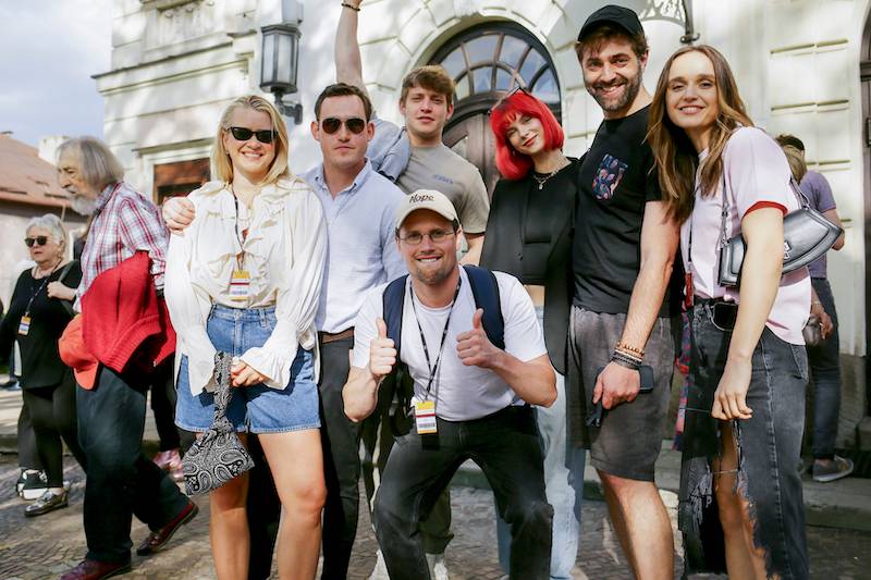 Zlot aktorów w Cieszynie. Robert Więckiewicz, Zamachowski z Gabrielą Muskałą…