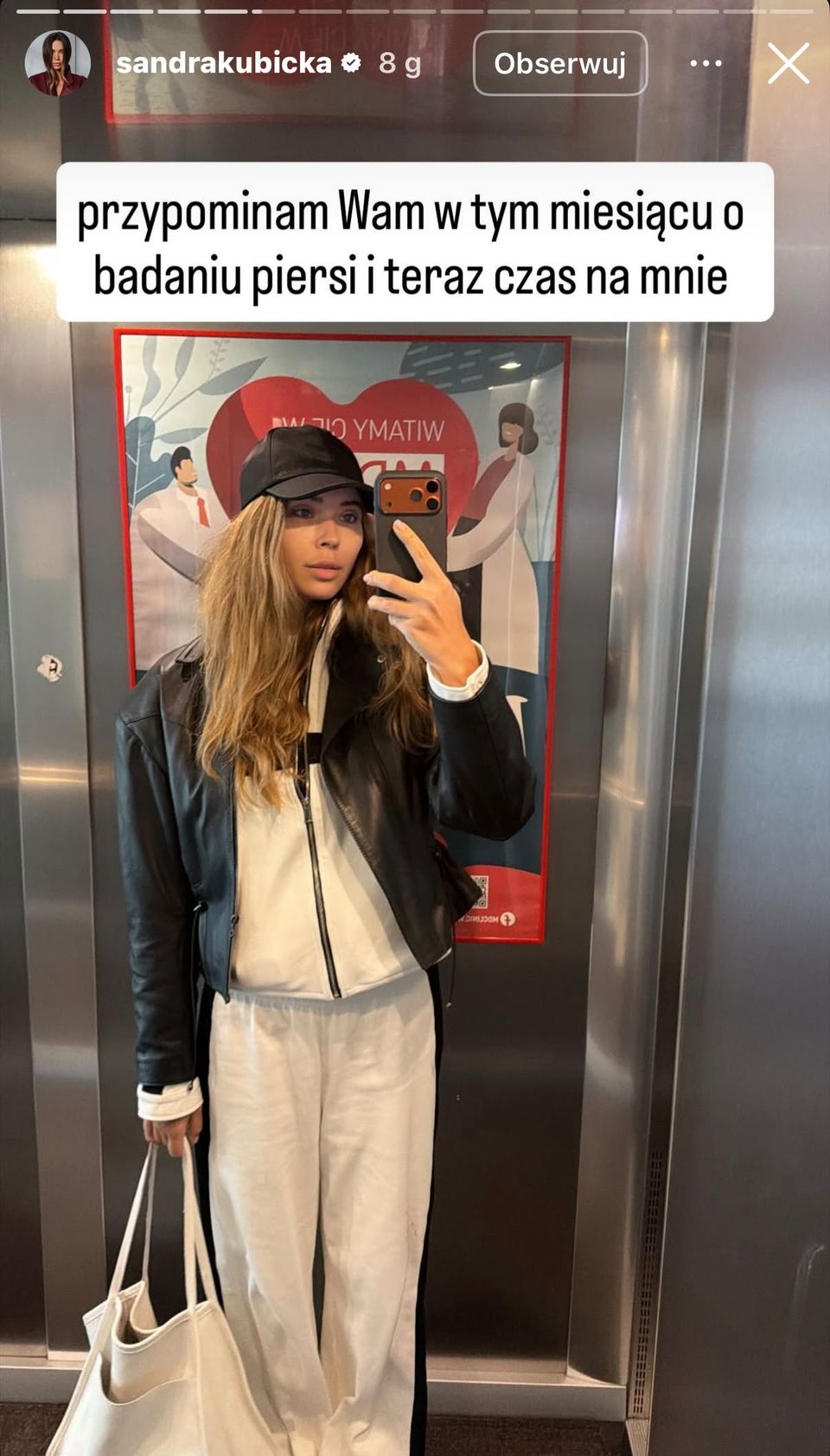 Sandra Kubicka o badaniu fot. Instagram
