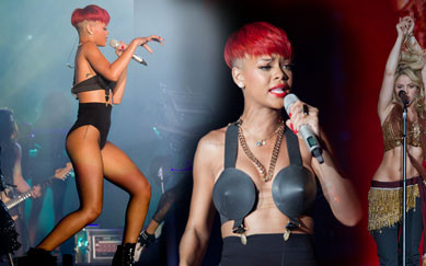 Seksowna Rihanna kontra zmysłowa Shakira (FOTO)