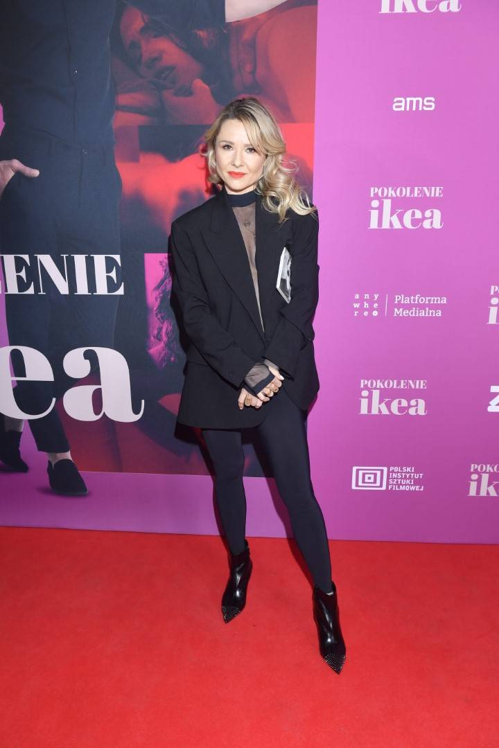 Magdalena Cielecka wpiera Bartosza Gelnera podczas premiery filmu “Pokolenie Ikea”
