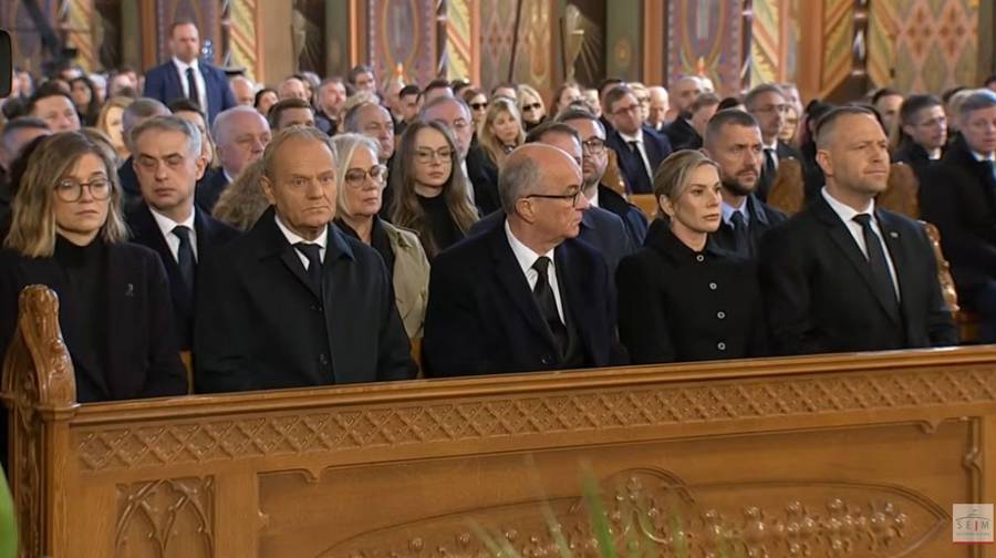 Pogrzeb Łukasza Litewki/YouTube/Sejm RP