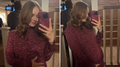 Olga Kalicka w zaawansowanej ciąży na planie „Rodzinki.pl”! Produkcja nie ma lekko…