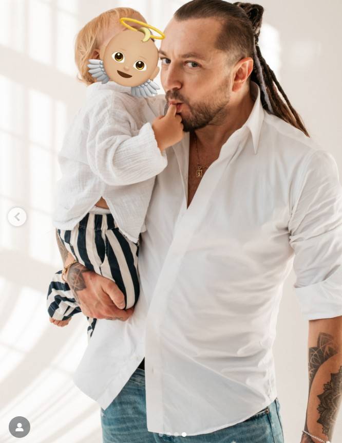 Aleksander Baron z synem/Instagram/alekbaron/fot. natalia.npa