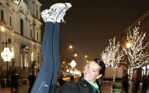 Kurzajewski z żoną ćwiczą na mieście (FOTO)