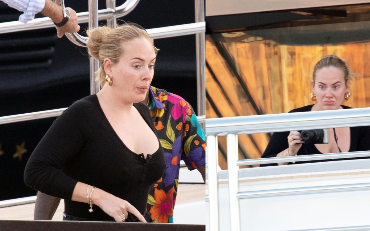 Nadąsana Adele wypoczywa z chłopakiem na Sardynii