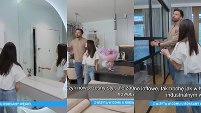 Mieszkanie Roxie i Kevina ocieka luksusem. W sypialni ukryte drzwi