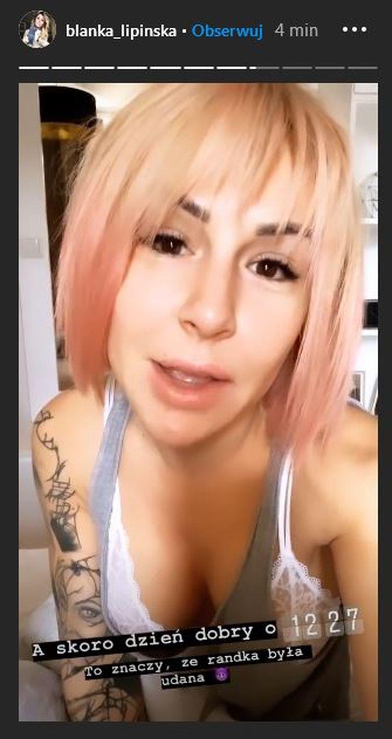 Blanka Lipińska ma różowe włosy