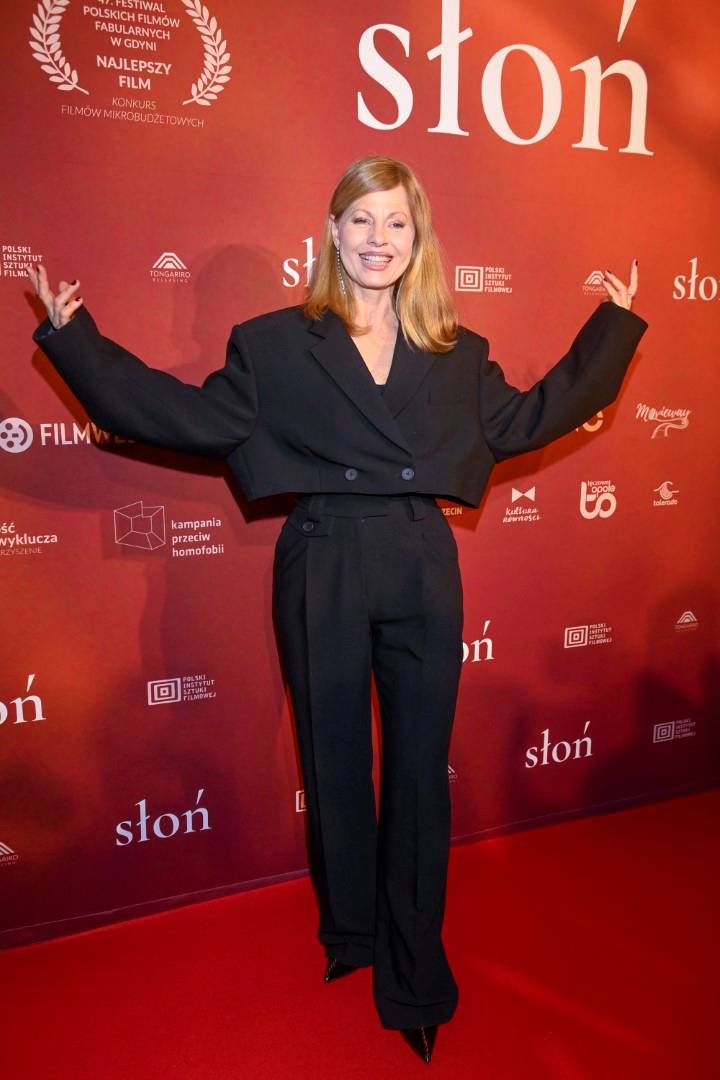Dawno niewidziana Małgorzata Foremniak rzuca się w oczy na premierze filmu “Słoń”
