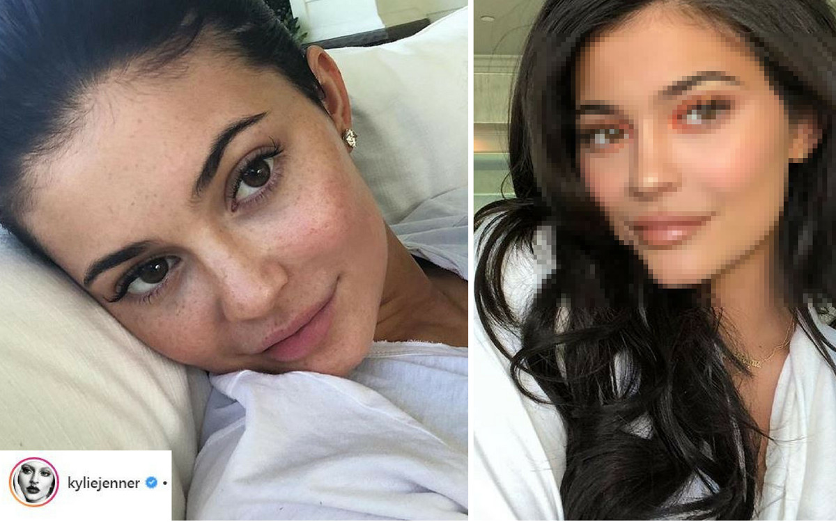 Tapeta spływa z twarzy Kylie Jenner! Pokazała ile używa kosmetyków (VIDEO)