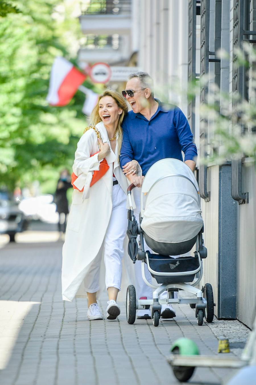 Izabela Janachowska z mężem i synem