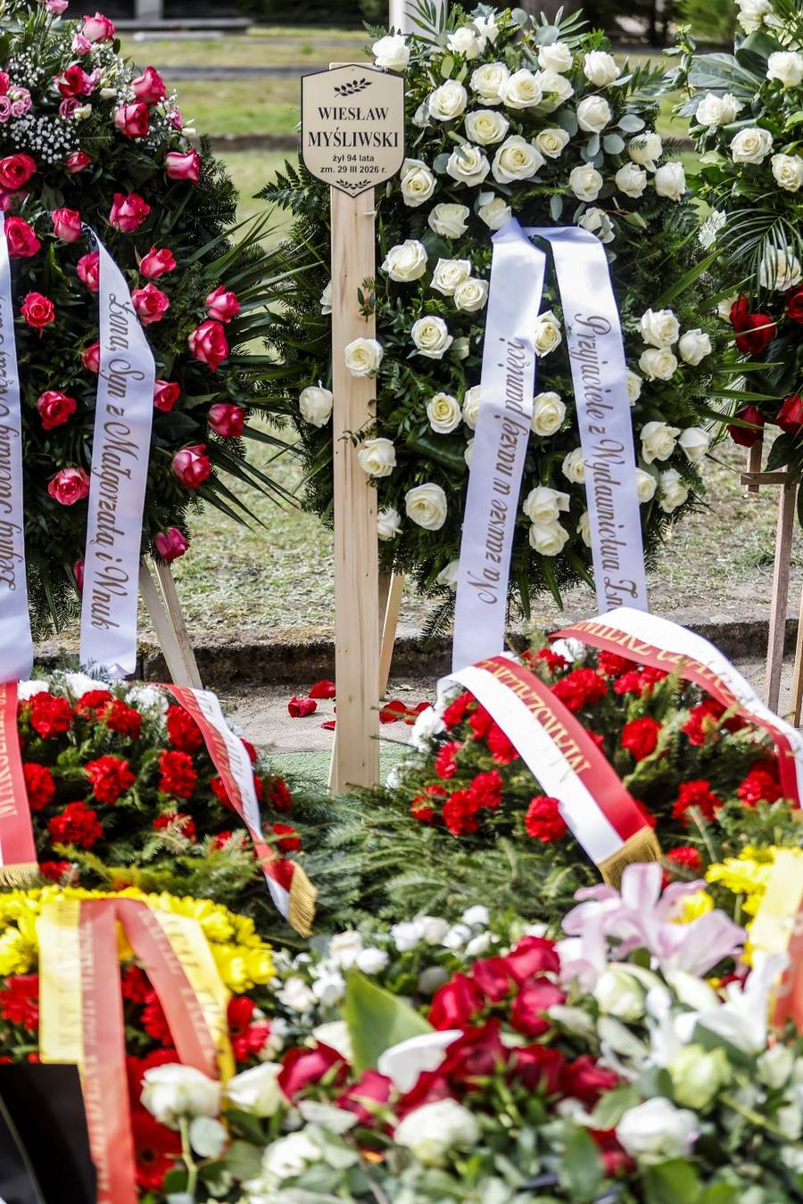 Włodzimierz Czarzasty na pogrzebie Wiesława Myśliwskiego/AKPA