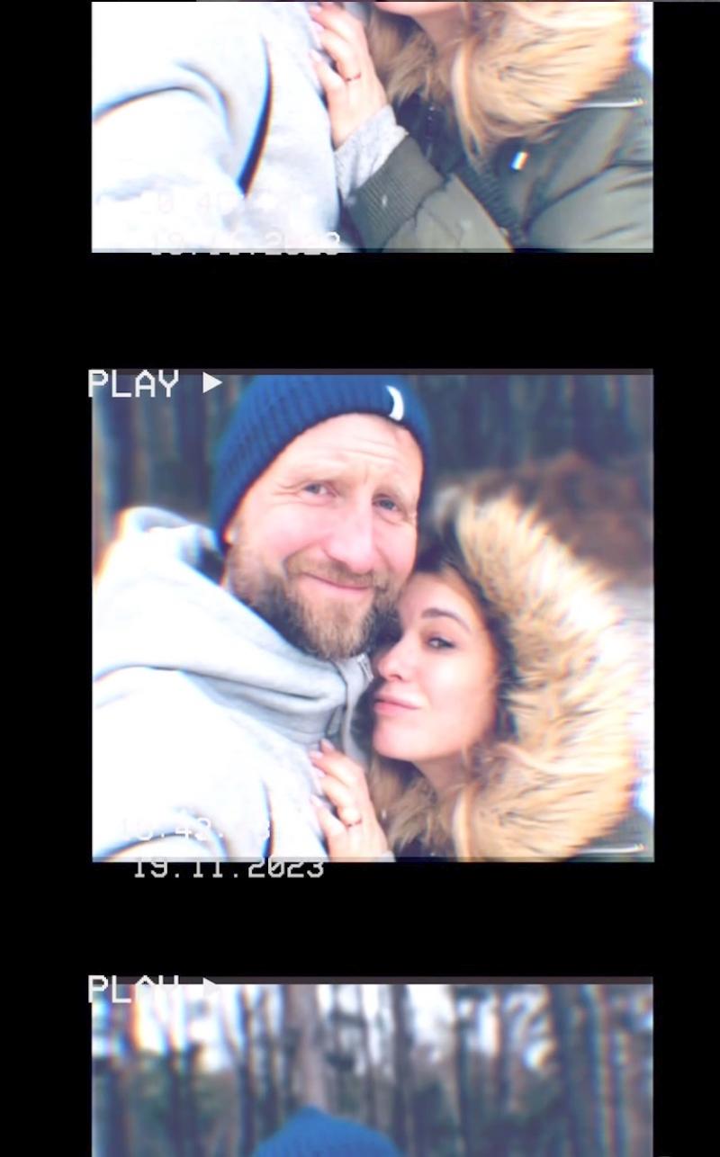 Maria Konarowska z partnerem