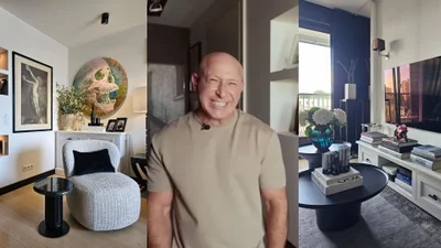 Krzysztof Miruć poza domem po Połomskim ma tez 40-metrowe mieszkanie. Jak je urządził?