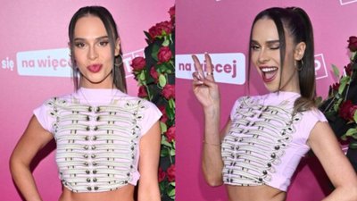 Spódniczka Blanki ledwo ją zakryła… Tak odważnie nie było na żadnej ramówce