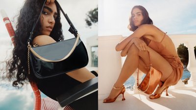 Oryginalne obcasy i torebki z ozdobnymi łańcuszkami. Zobacz kolekcję Midday Cocktail Jenny Fairy