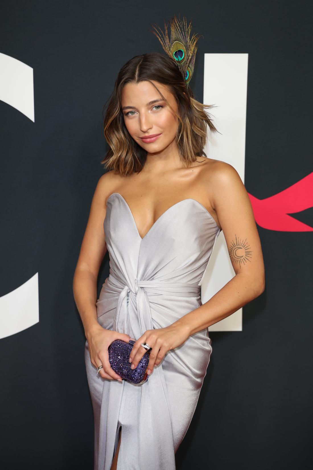 Julia Wieniawa na premierze "Chłopi"