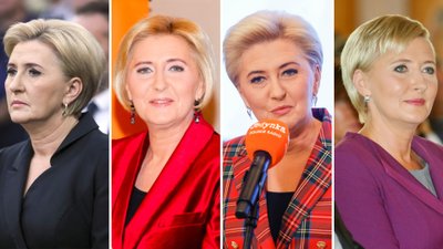 Wszystkie fryzury Agaty Dudy. Wybraliśmy te najbardziej ikoniczne! ZDJĘCIA