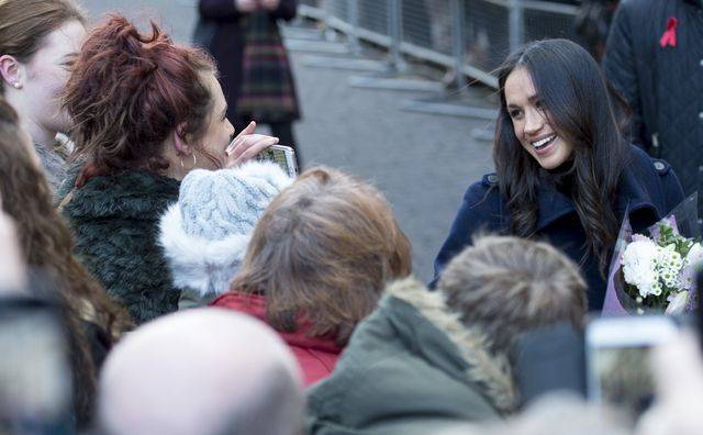 Meghan Markle i książę Harry pierwszy raz spotkali się z ludźmi na ulicy