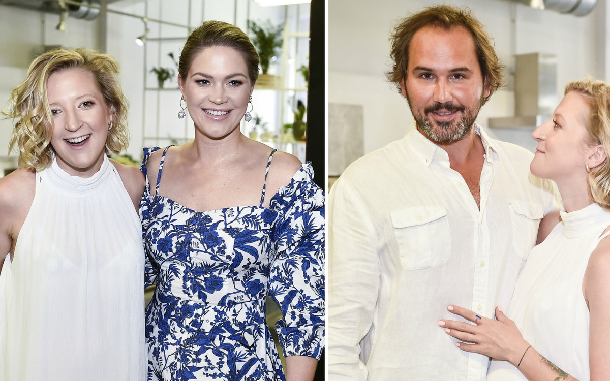 Ciężarna Lara tuli się do partnera na otwarciu nowego biznesu. Zaprosiła też celebrytów