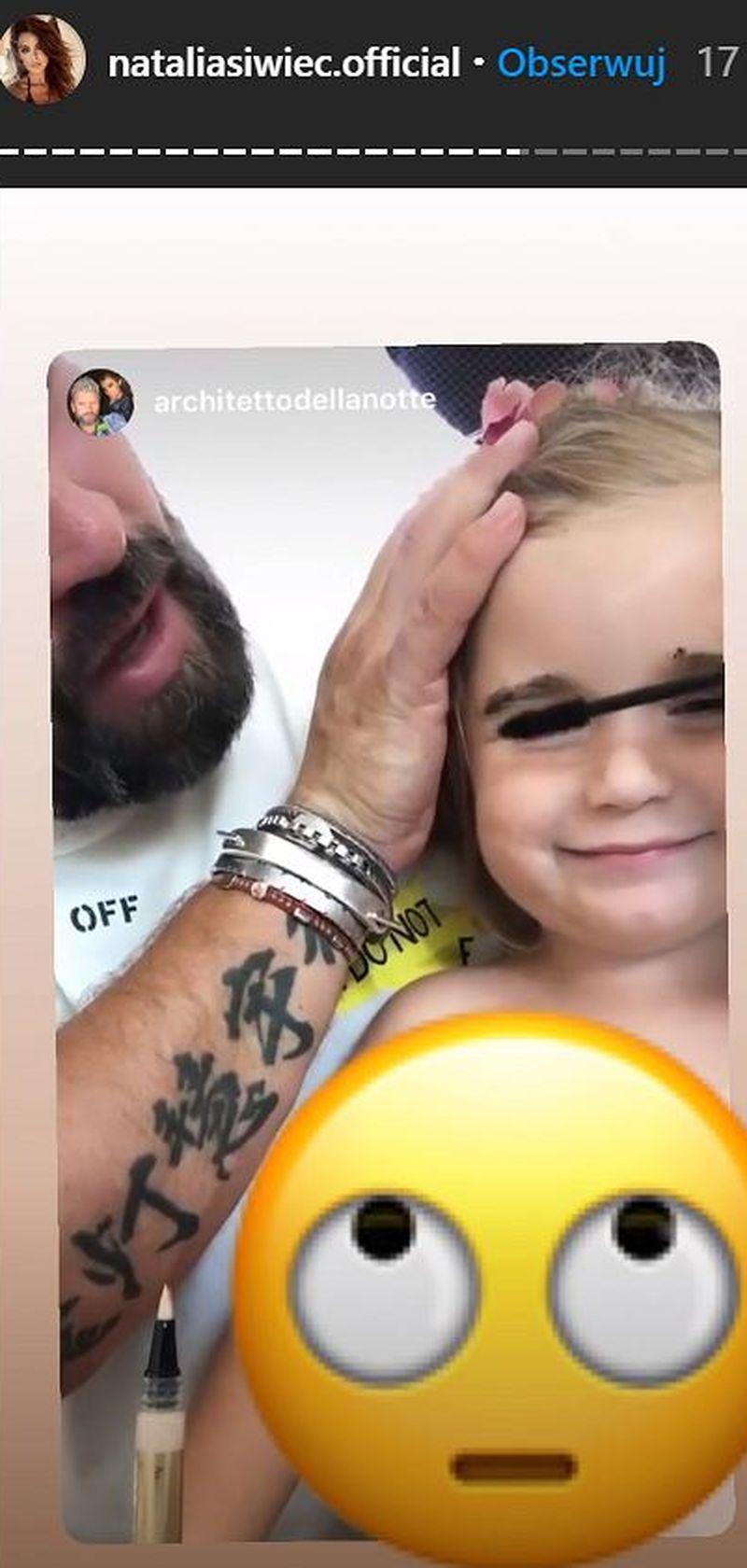 Córka Natalii Siwiec w makijażu