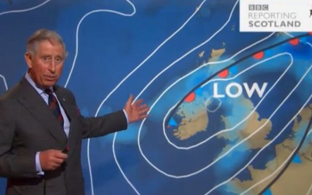 Książę Karol zapowiada pogodę (WIDEO)