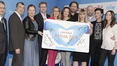 Gwiazdy serialu Lekarze w kampanii Lekarze ratują życie FOTO