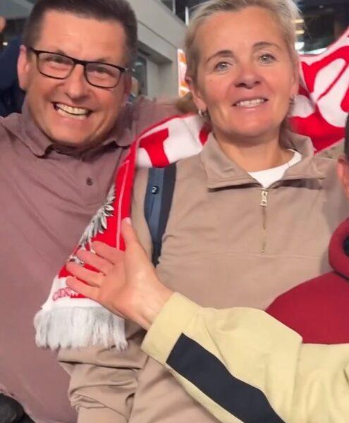 Monika Olejnik z rodziną Mai Chwalińskiej, fot. Instagram
