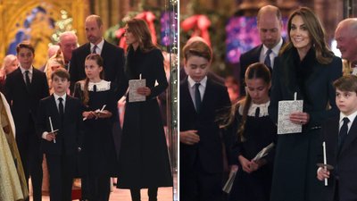Kate i jej dzieci na koncercie kolęd. Charlotte, George i Louis skradli całe show