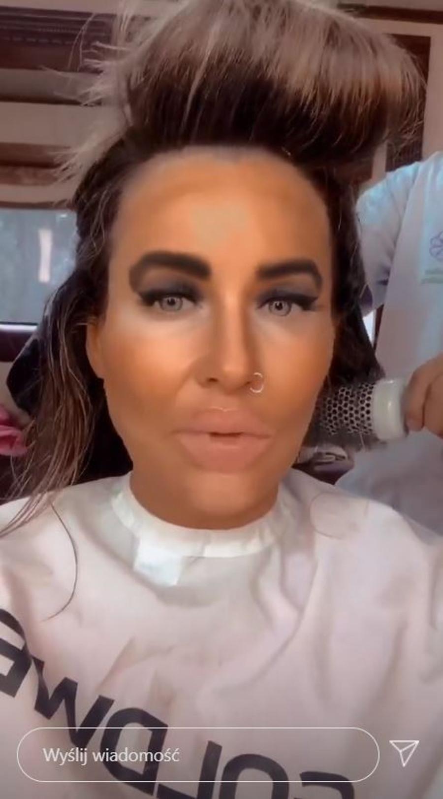 Małgorzata Rozenek w tandetnym makijażu. 