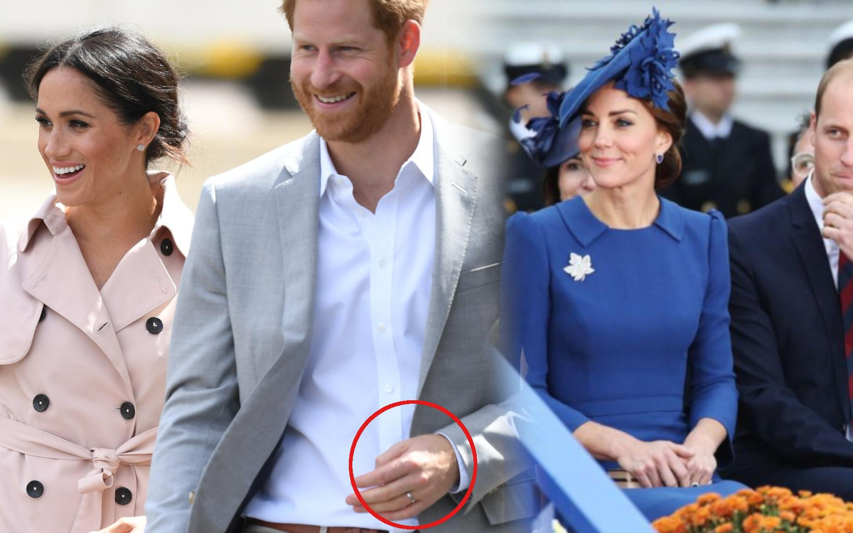 Dlaczego książę Harry nosi OBRĄCZKĘ, a książę William nie?