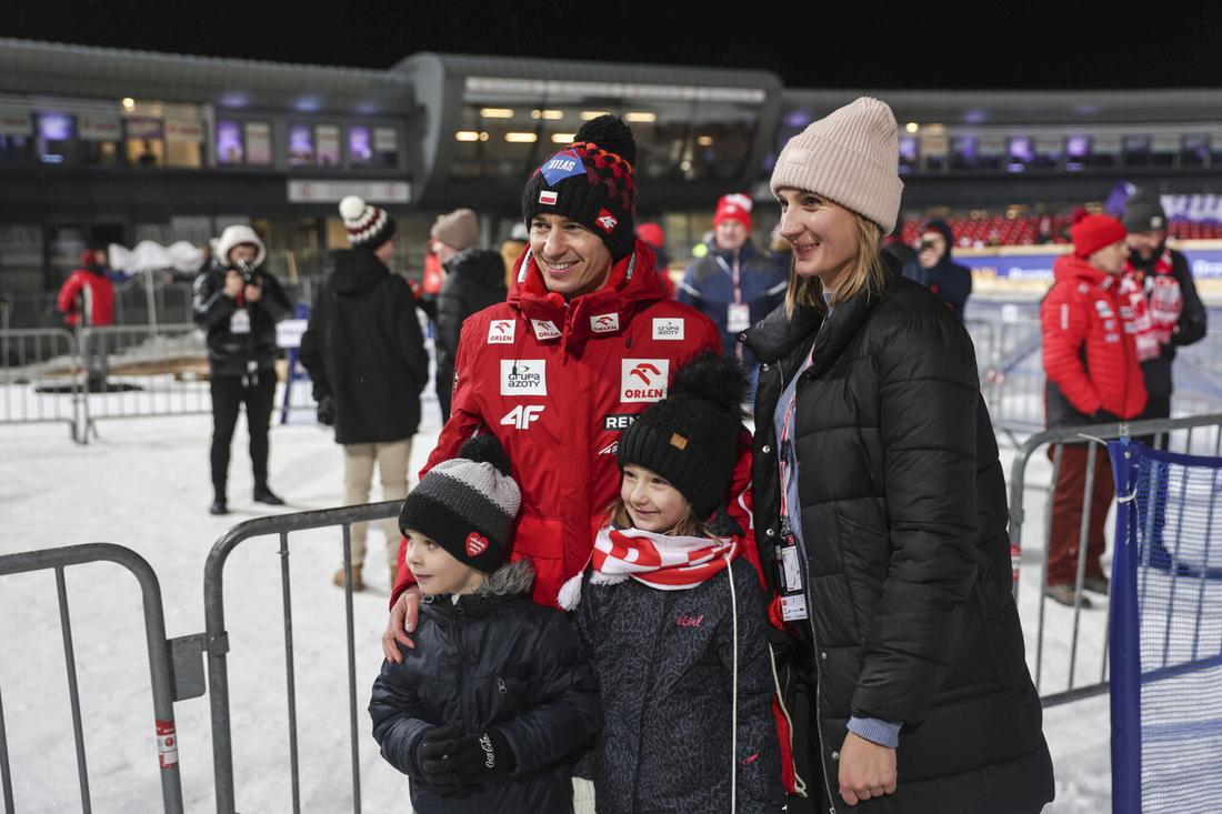 Kamil Stoch z żoną, fot. AKPA