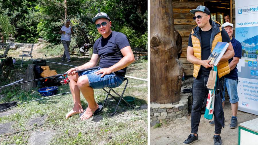 Rafał Brzozowski zaraz po Opolu pojechał łowić ryby. Towarzyszył mu Fabijański, Jacek Rozenek