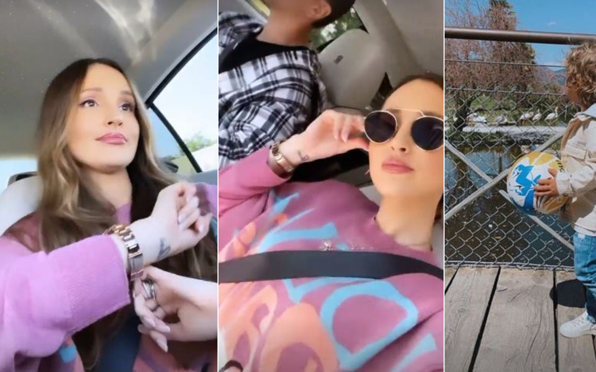 Marina spędzała rodzinną majówkę. Wózek Liama robi furorę!