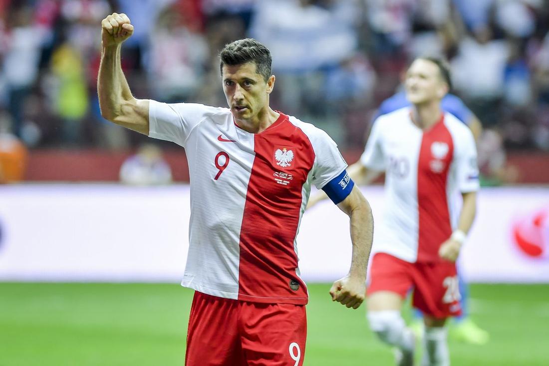 Robert Lewandowski na boisku