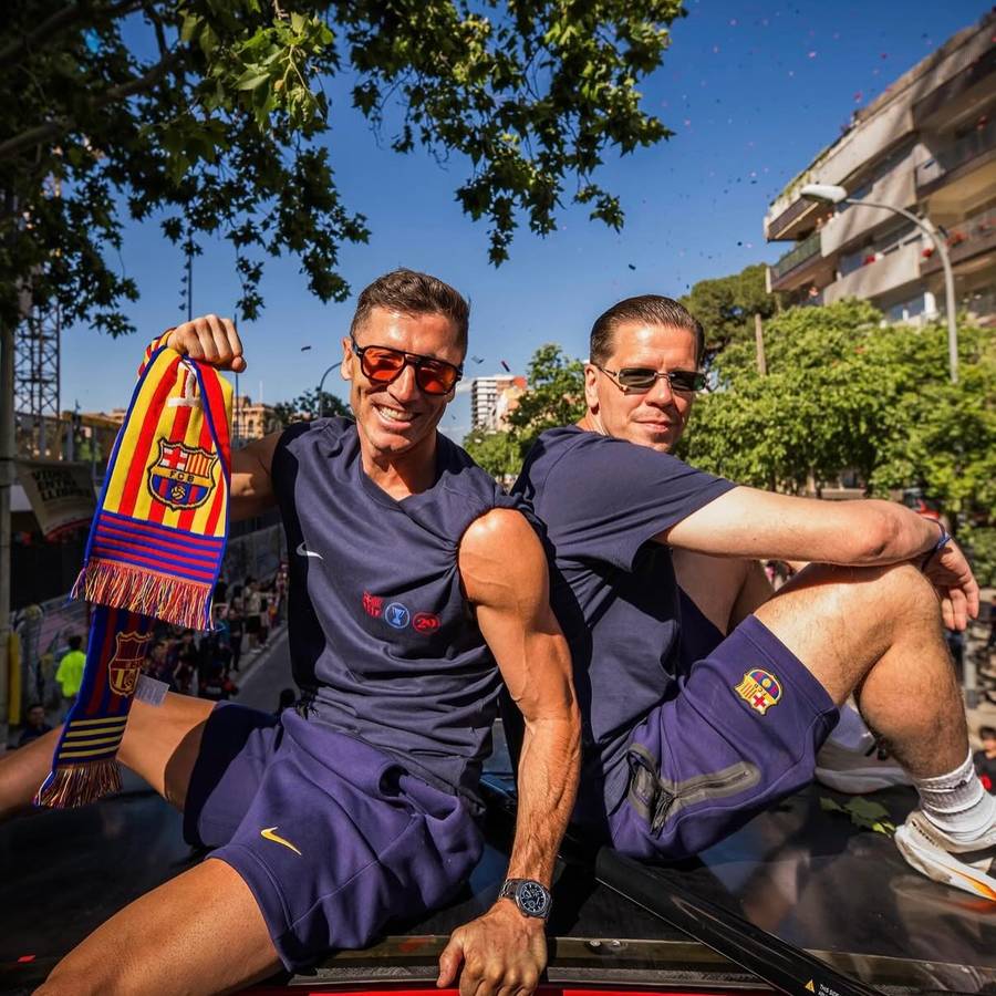 Robert Lewandowski, Wojciech Szczęsny, fot. Instagram