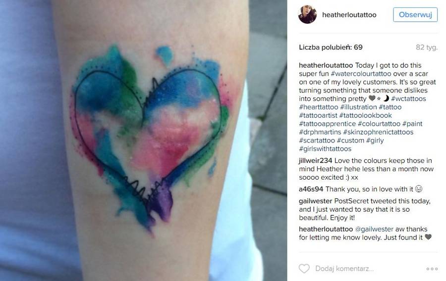 Tatuaże, które kamuflują blizny