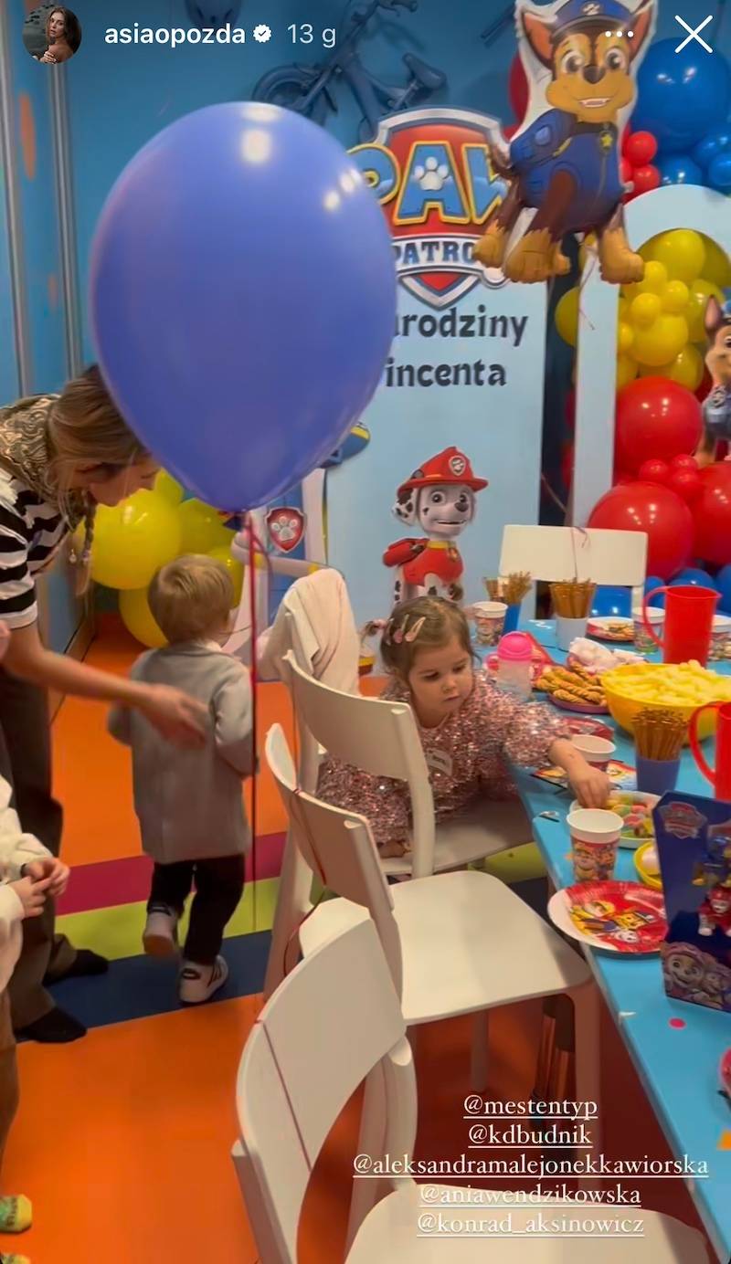 Joanna Opozda wyprawiła Vincentowi bajkowe urodziny!