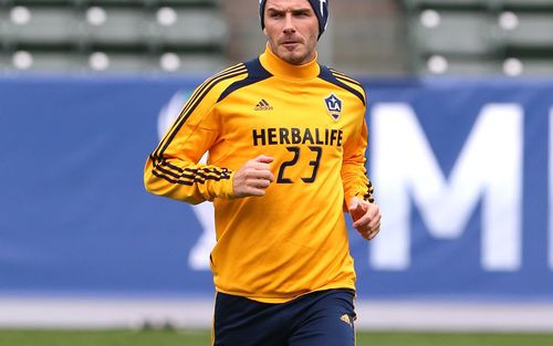 David Beckham na ostatnim treningu z Los Angeles Galaxy