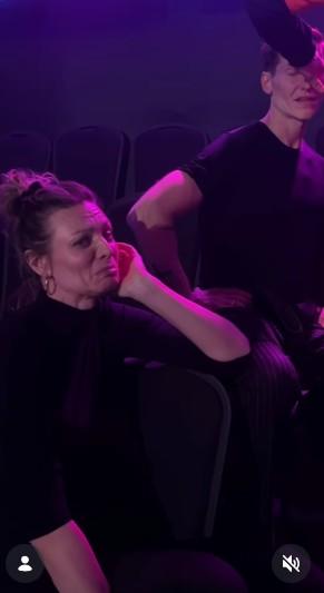 Magdalena Boczarska, Jacek Jeschke podczas próby w studio, fot. Instagram