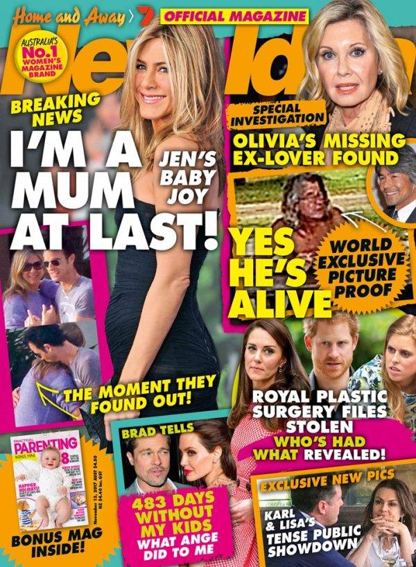 Kilka dni temu Jennifer Aniston powiedziała rodzinie, że zostanie mamą